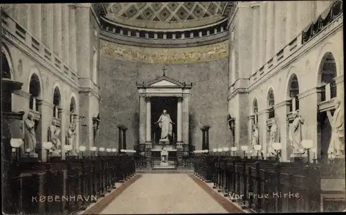Ak København Kopenhagen Dänemark, Vor Frue Kirke