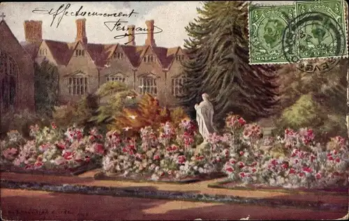Künstler Ak Sevenoaks Kent England, Knole House, Rose Garden