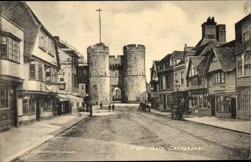 Ak Canterbury Kent England, West Gate