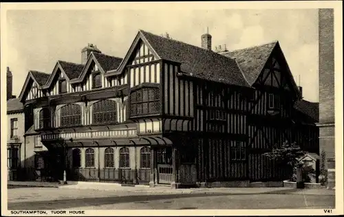 Ak Southampton Hampshire England, Tudor House