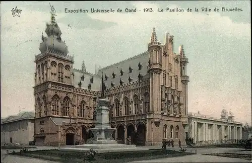 Ak Gand Gent Ostflandern, Exposition Universelle de Gand 1913, Le Pavillon de la Ville de Bruxelles