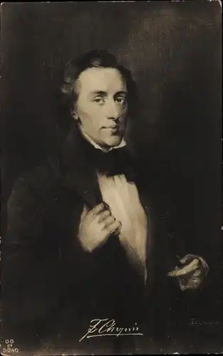 Künstler Ak Rumpf, Frédéric Chopin, Französisch-Polnischer Pianist, Klavierkomponist