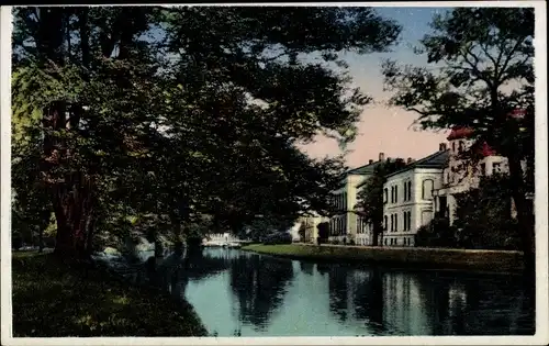 Ak Oldenburg im Großherzogtum Oldenburg, Schlossgarten und Elisabeth-Straße