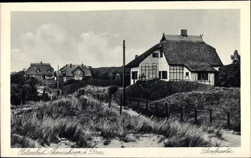 Ak Ostseebad Ahrenshoop Fischland, Dorfpartie