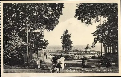 Ak Ostseebad Göhren auf Rügen, Promenade