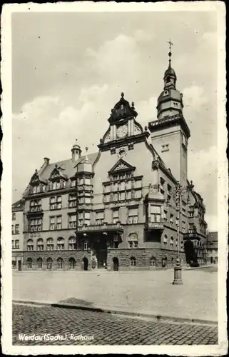 Ak Werdau in Sachsen, Rathaus