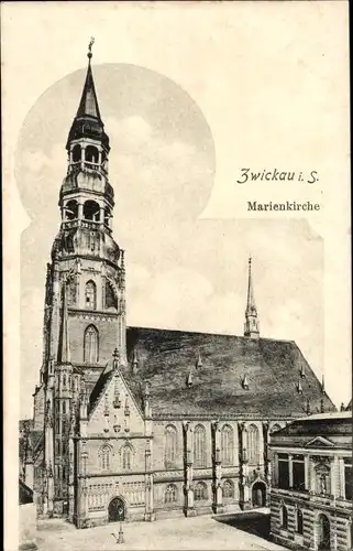 Ak Zwickau in Sachsen, Marienkirche