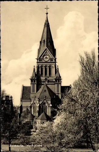 Ak Zwickau in Sachsen, Moritzkirche