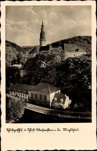 Ak Weesenstein im Müglitztal Sachsen, Schloss Weesenstein, Schlossgasthof