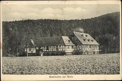 Ak Greiz in Thüringen, Brettmühle, Panorama