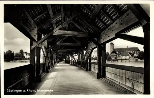 Ak Bad Säckingen Rhein, Rheinbrücke