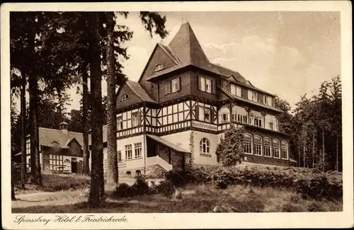 Ak Waltershausen in Thüringen, Spiessberg Hotel