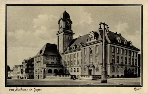 Ak Geyer im Erzgebirge, Rathaus