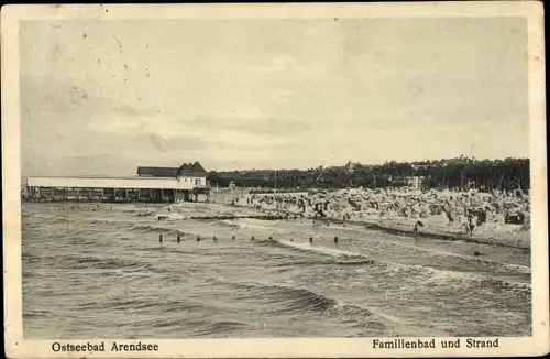 Ak Ostseebad Arendsee Kühlungsborn, Familienbad und Strand