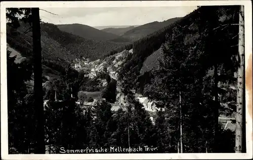 Ak Mellenbach Glasbach im Schwarzatal, Panorama