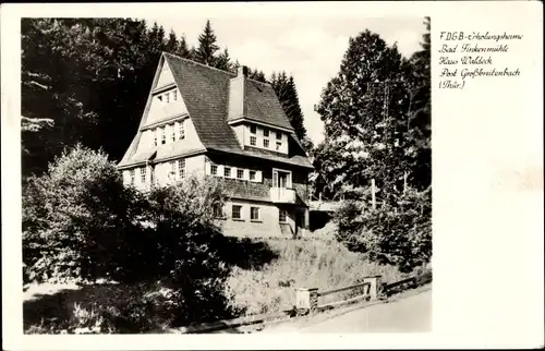 Ak Allersdorf Herschdorf Thüringen, Bad Finkenmühle, FDGB Erholungsheim, Haus Waldeck