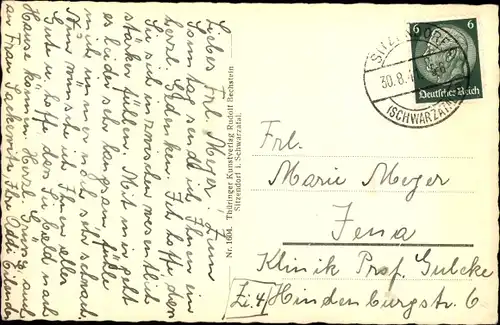 Ak Sitzendorf in Thüringen, Totalansicht