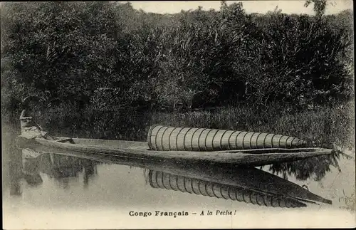 Ak Französisch Kongo, A la Peche