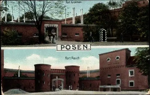 Ak Poznań Posen, Fort Grolman, Fort Rauch