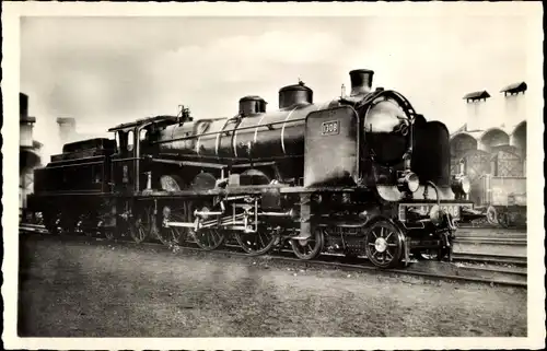 Ak Französische Eisenbahn, Alsace Lorraine, Dampflok 1301