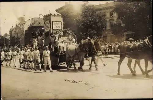 Foto Ak München, Deutsches Turnfest 1923, Festzug, Festwagen Turner aus der Pfalz