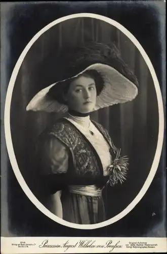 Ak Prinzessin August Wilhelm von Preußen, Alexandra Viktoria, Liersch 3348