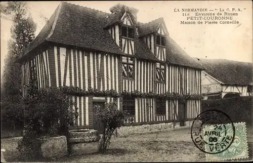 Ak Petit Couronne Seine Maritime, Maison de Pierre Corneille