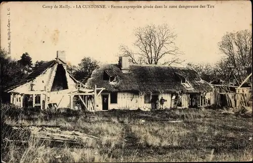 Ak Mailly le Camp Aube, Camp de Mailly, La Custonne, Ferme