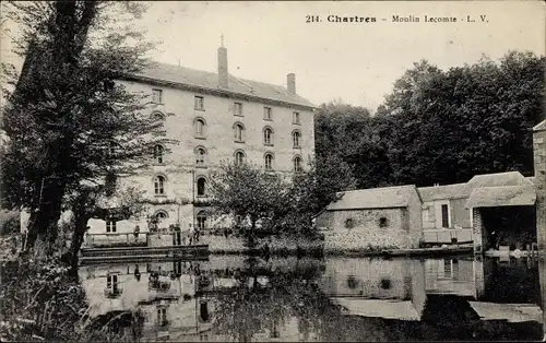 Ak Chartres Eure et Loir, Moulin Lecomte