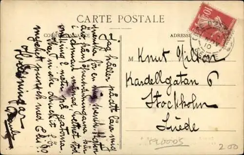 Ak Courbevoie Hauts de Seine, Inondations de Janvier 1910, Quai