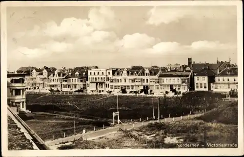 Ak Nordseebad Norderney Ostfriesland, Victoriastraße