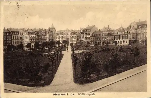 Ak Meerane in Sachsen, Wettiner Platz