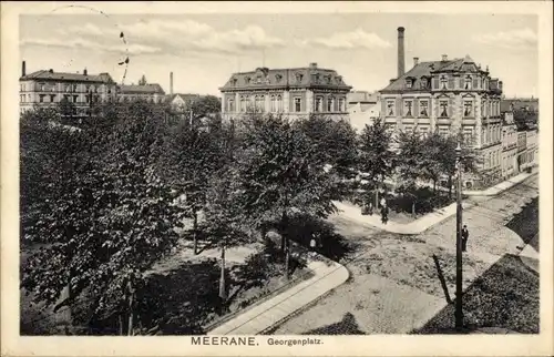 Ak Meerane in Sachsen, Georgenplatz