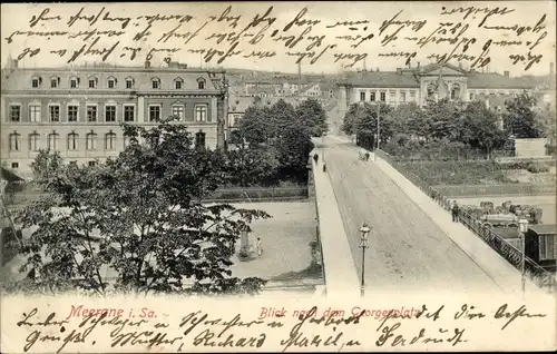 Ak Meerane in Sachsen, Georgenplatz