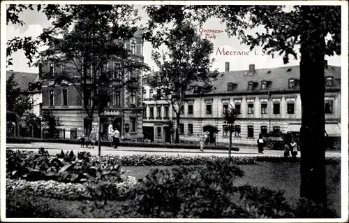 Ak Meerane in Sachsen, Georgenplatz