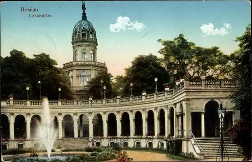 Ak Wrocław Breslau Schlesien, Liebichshöhe