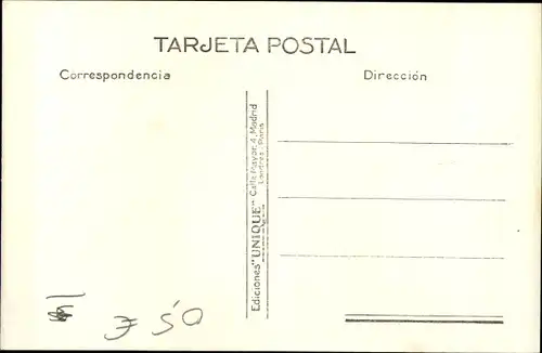 Ak Malaga Andalusien, Fachada principal de la Catedral