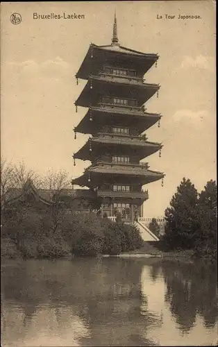 Ak Laeken Bruxelles Brüssel, La Tour Japonaise