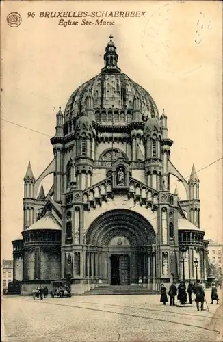 Ak Schaerbeek Schaarbeek Bruxelles Brüssel, Eglise Ste Marie