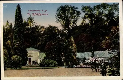 Ak Oldenburg im Großherzogtum Oldenburg, Im Schlossgarten