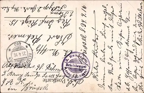 Ak Bruxelles Brüssel, Place du Petit Sablon, König von Spanien