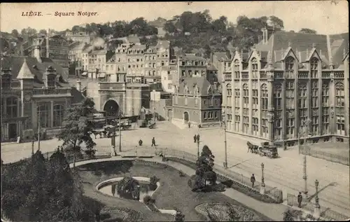 Ak Liège Lüttich Wallonien, Square Notger
