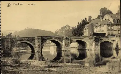 Ak Bouillon Wallonien Luxemburg, Le Pont