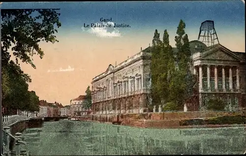 Ak Gand Gent Ostflandern, Le Palais de Justice