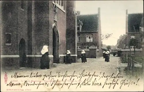 Ak Gand Gent Ostflandern, Le Grand Beguinage, L'Office du Soir, Nonnen