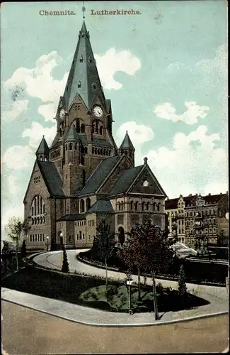 Ak Chemnitz in Sachsen, Lutherkirche