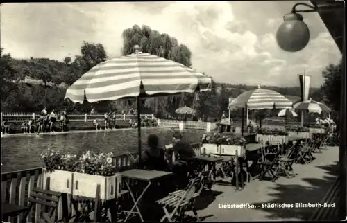 Ak Liebstadt im Erzgebirge, Städtisches Elisabeth-Bad