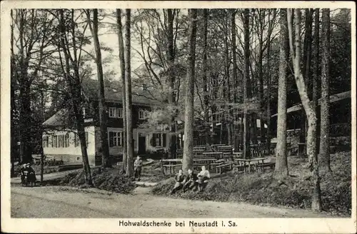 Ak Neustadt in Sachsen, Hohwaldschenke, Inh. August Hille