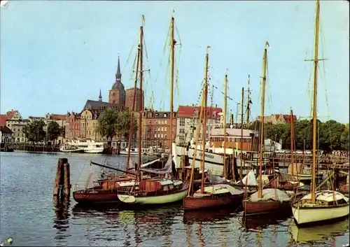 Ak Stralsund in Vorpommern, Hafen