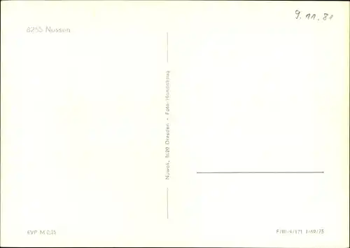 Ak Nossen, Straßenpartie, Turm, Fahrzeuge